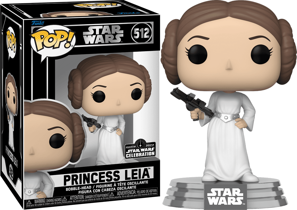 Funko POP! Star Wars: Princess Leia (2022 Anaheim Star Wars Celebration) #512