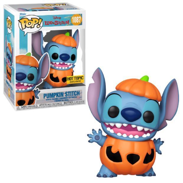 Funko POP! Disney Lilo & Stitch - Pumpkin Stitch (Hot Topic)(Damaged Box) #1087