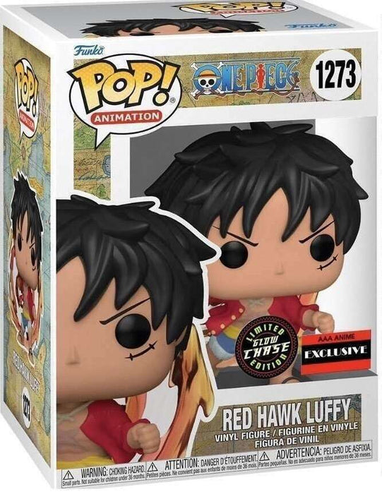 Funko POP! Animation: One Piece - Red Hawk Luffy (AAA)(CHASE)(Damaged Box) #1273
