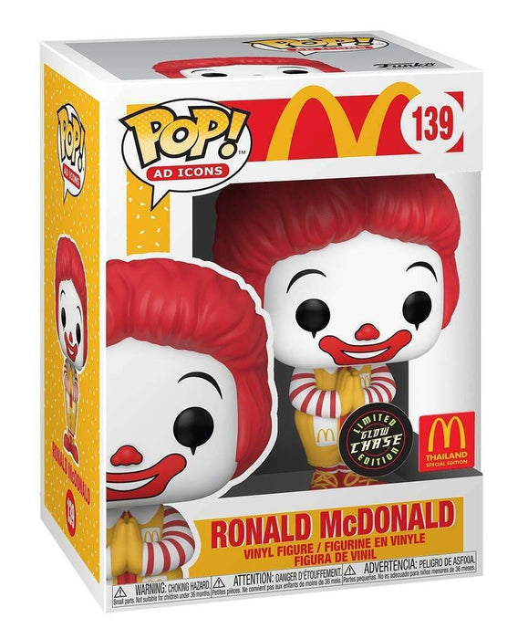 Funko POP! Ad Icons: McDonald's - Ronald McDonald (Thailand)(CHASE) #139