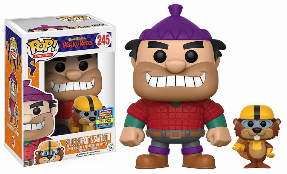 Funko POP! Animation: Wacky Races - Rufus Ruffcut and Sawtooth (Toy Tokyo SD 2017 750PCS)(Damaged Box) #245