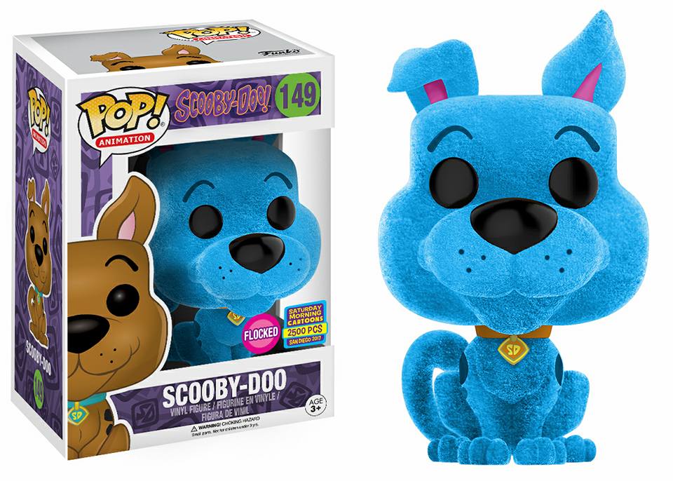 Funko POP! Animation: Scooby-Doo Blue (Flocked)(2017 San Diego 2500 Pcs) #149