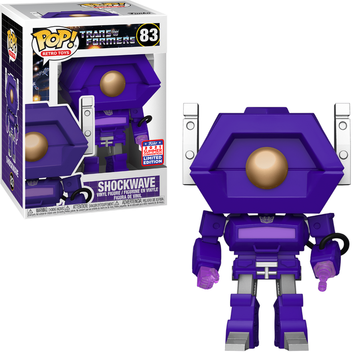 Funko POP! Retro Toys:  Transformers - Shockwave (2021 Summer Convention)(Damaged Box) #83