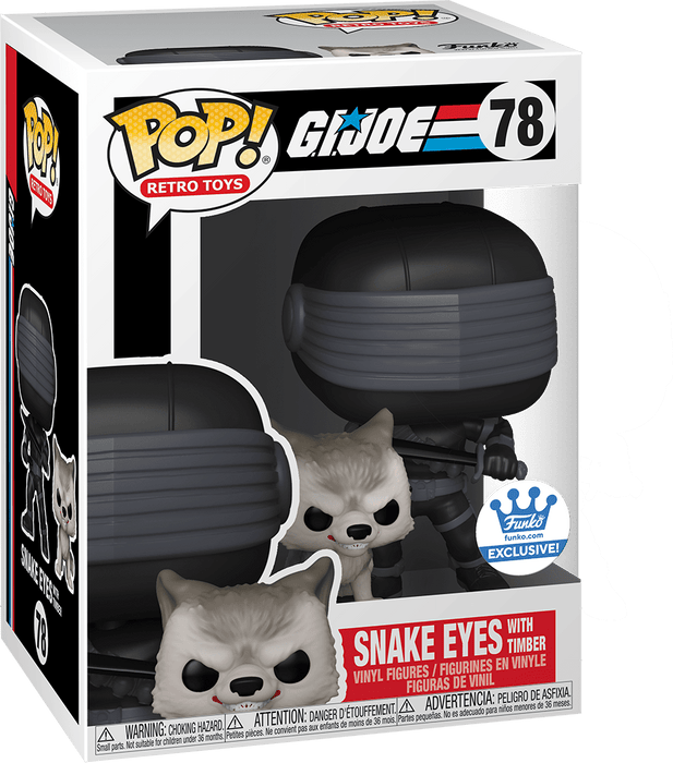 Funko POP! Retro Toys: G.I. Joe - Snake Eyes w/ Timber (Funko) #78