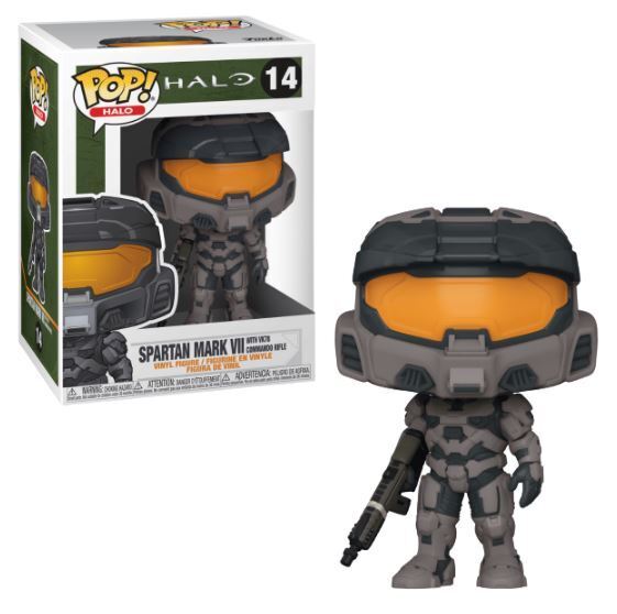 Funko POP! Halo: Spartan Mark VII w/ VK78 Commando Rifle (Damaged Box) #14