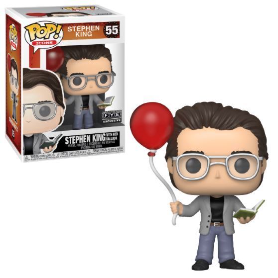 Funko POP! Icons: Stephen King [with Red Balloon](FYE) #55