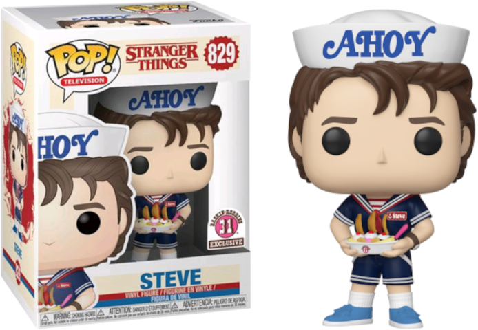 Funko POP! Television: Stranger Things - Steve (Baskin Robbins)(Damaged Box) #829