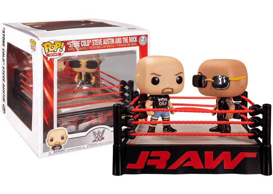 Funko POP! WWE: "Stone Cold" Steve Austin And The Rock 2Pack