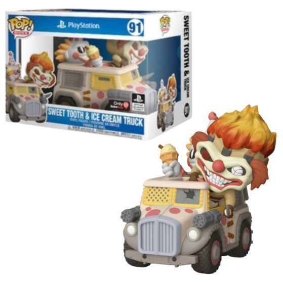 Funko POP! Rides: Playstation - Sweet Tooth & Ice Cream Truck (GameStop)(Damaged Box) #91