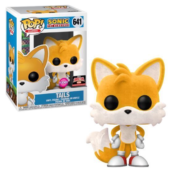 Funko POP! Games: Sonic The Hedgehog - Tails (Flocked)(2021 Target Con)(Damaged Box) #641