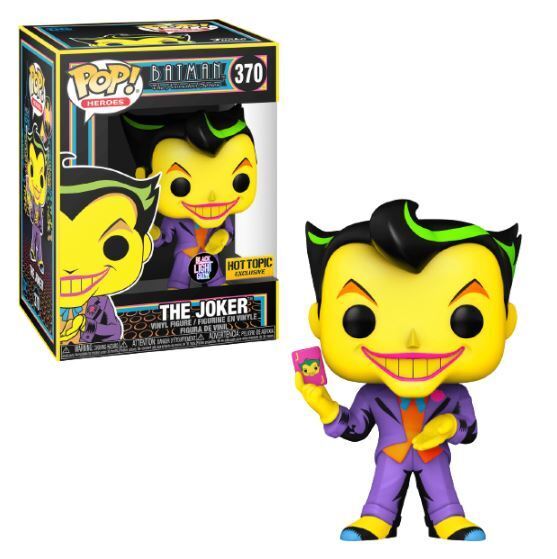 Funko POP! Heroes: Batman - The Joker [Black Light] (Hot Topic) #370