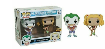 Funko POP! Heroes: DC Super Heroes - The Joker[Beach] & Harley Quinn (Hot Topic) 2Pack