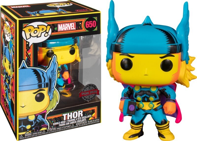 Funko POP! Marvel: Thor [Black Light] (Special Edition Sticker)