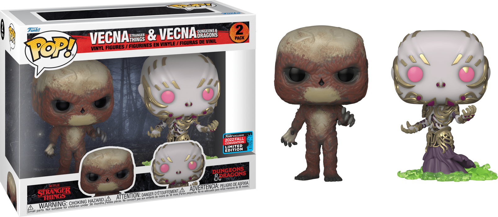 Funko POP! Stranger Things: Vecna & Vecna (2022 Fall Convention) 2Pack