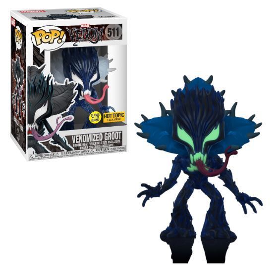 Funko POP! Marvel: Venom - Venomized Groot (GiTD)(Hot Topic)(Damaged Box) #511