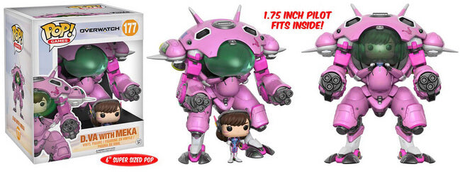 Funko POP! Games: Overwatch - D.VA with Meka [6 Inch] #177