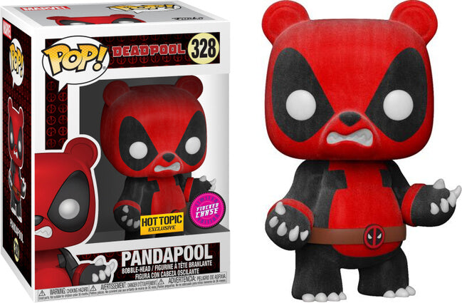 Funko POP! Deadpool: Pandapool (Hot Topic)(Flocked)(CHASE)(Damaged Box) #328