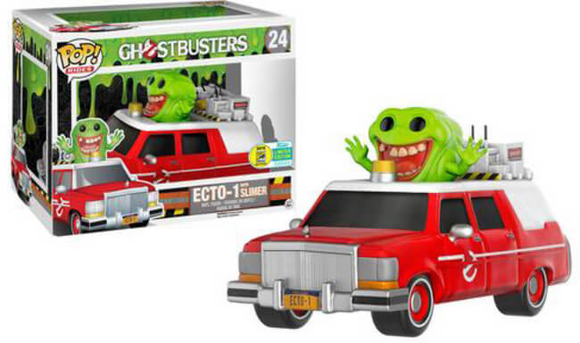 Funko POP Rides! Ghostbusters: Ecto -1 w/ Slimer (2016 SDCC)(Damaged Box) #24
