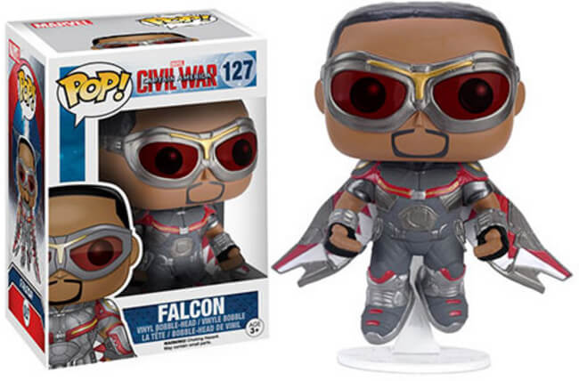 Funko POP! Marvel Captain America Civil War - Falcon (Hot Topic)(Damaged Box) #127