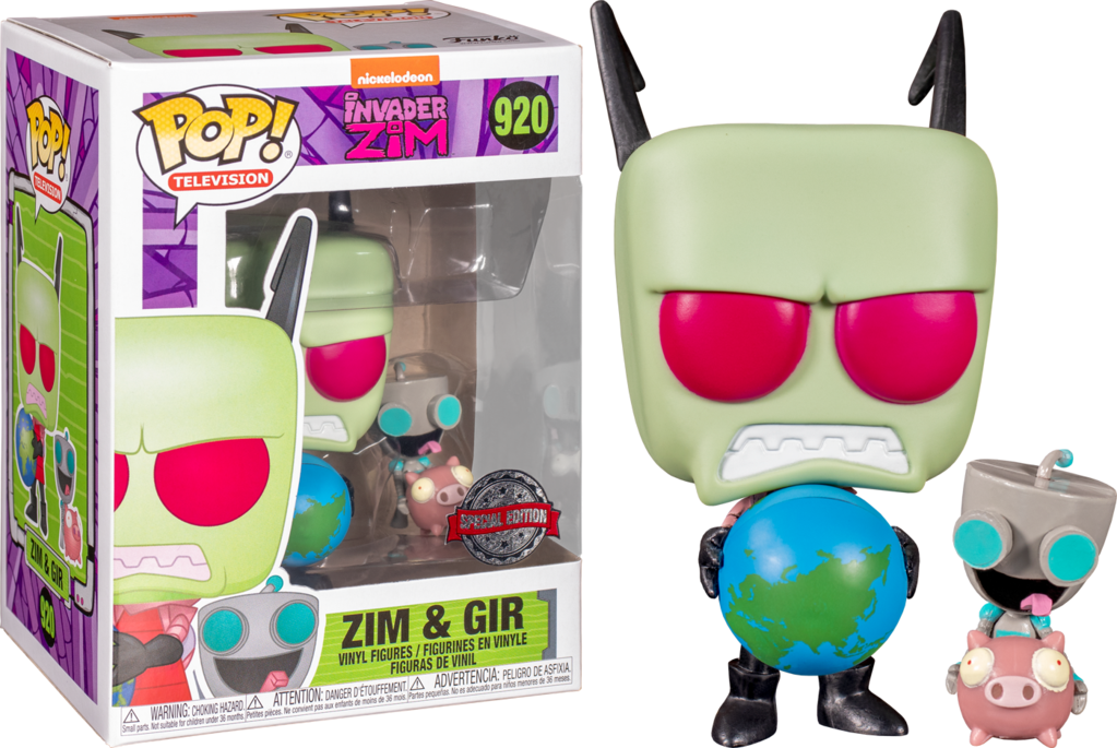Funko POP! Television: Invader Zim - Zim & Gir (Special Edition Sticker) #920