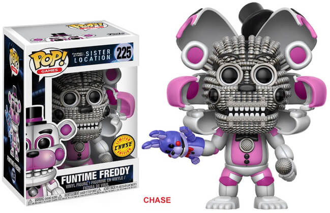 Funko POP! Games: Five Nights at Freddys Sister Location - Funtime Freddy (CHASE Missing Sticker)(Damaged Box)  #225