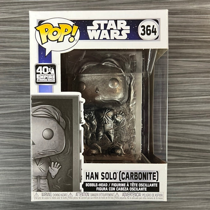 Funko POP! Star Wars: Han Solo (Carbonite)[40th Logo] #364