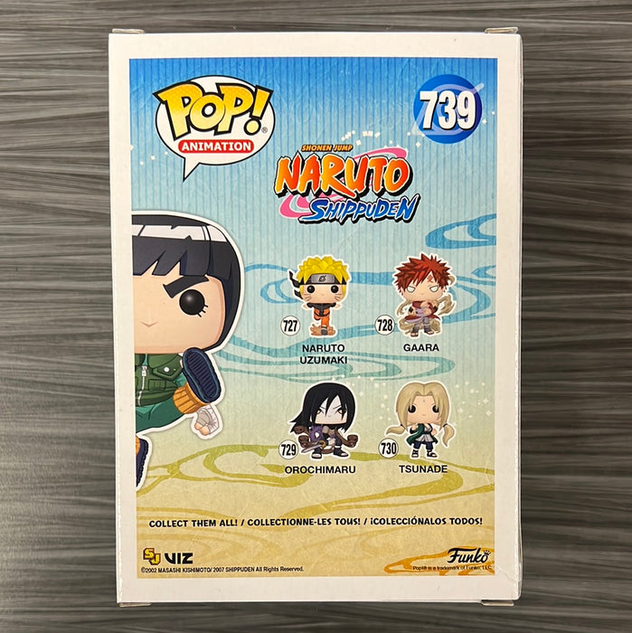Funko POP! Animation: Naruto Shippuden - Rock Lee (Special Edition)(Signed/Brian Donovan/JSA)(Damaged Box) #739