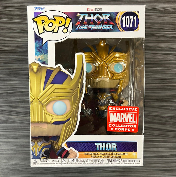 Funko POP! Marvel: Thor Love & Thunder - Thor (Marvel Corps)(Damaged Box)  #1071