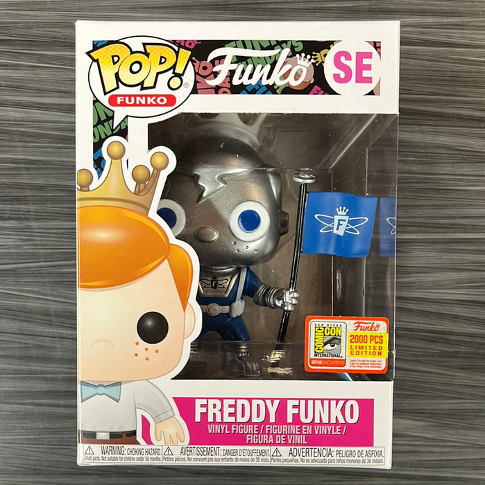 Funko POP! Freddy Funko [Blue Space Robot](2018 SDCC)(Damaged Box)[A] #SE