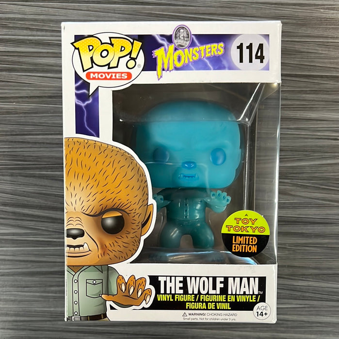 Funko POP! Movies: Monsters - The Wolf Man (GiTD) (Toy Tokyo) (Damaged Box) #114