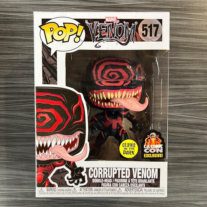 Funko POP! Marvel Venom: Corrupted Venom (LACC)(GITD)(Damaged Box) #517