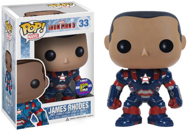 Funko POP! Marvel: Iron Man 3 - James Rhodes (2013 SDCC)(Damaged Box) #33