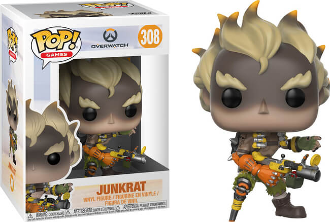 Funko POP! Games: Overwatch - Junkrat (Damaged Box) #308