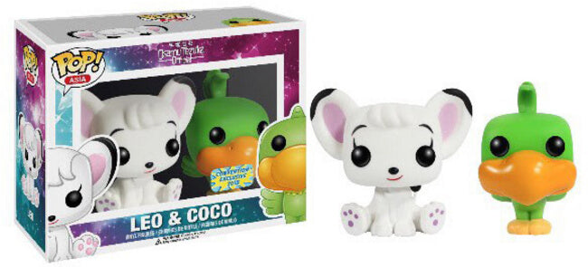 Funko POP! Asia: Leo & Coco Flocked 2 pack (2015 Convention)(Damaged Box)