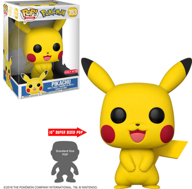 Funko POP! Games: Pokemon - Pikachu [10 Inch](Target)(Damaged Box) #353