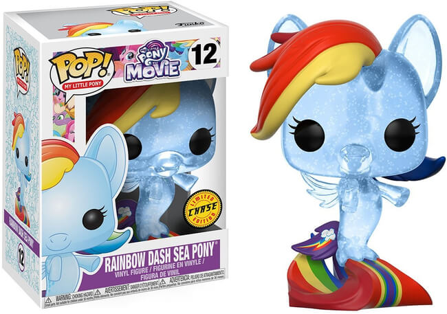 Funko POP! My Litte Pony: Pony The Movie - Rainbow Dash Sea Pony (CHASE)(Damaged Box) #12