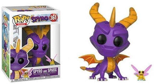 Funko POP! Spyro & Dragon: Spyro and Sparx (Damaged Box) #361