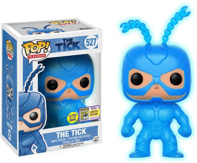 Funko POP! Television: The Tick Glow (2017 Summer Convention)(Damaged Box) #527