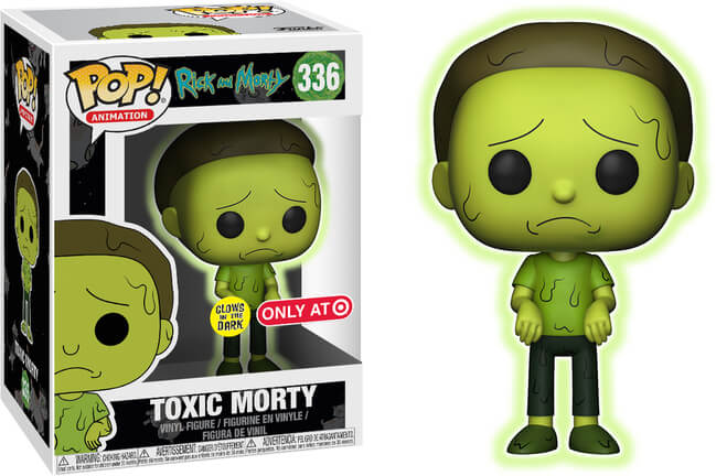 Funko POP! Animation: Rick And Morty - Toxic Morty (GiTD)(Target)(Damaged Box) #336